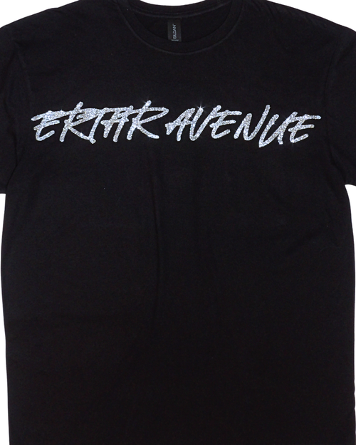 ERTHR AVENUE - BLK/SPKL GRAPHIC T-SHIRT